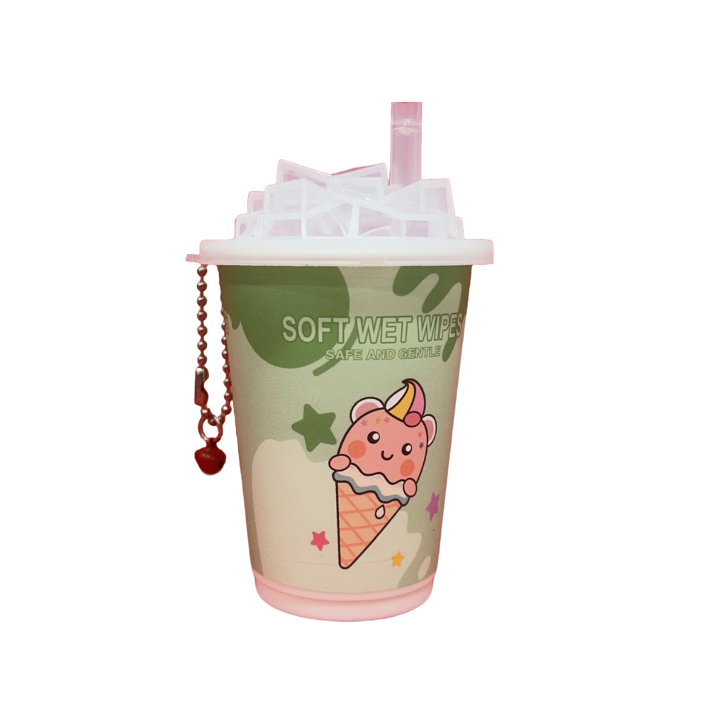 Lata Toallitas Húmedas Helado Verde