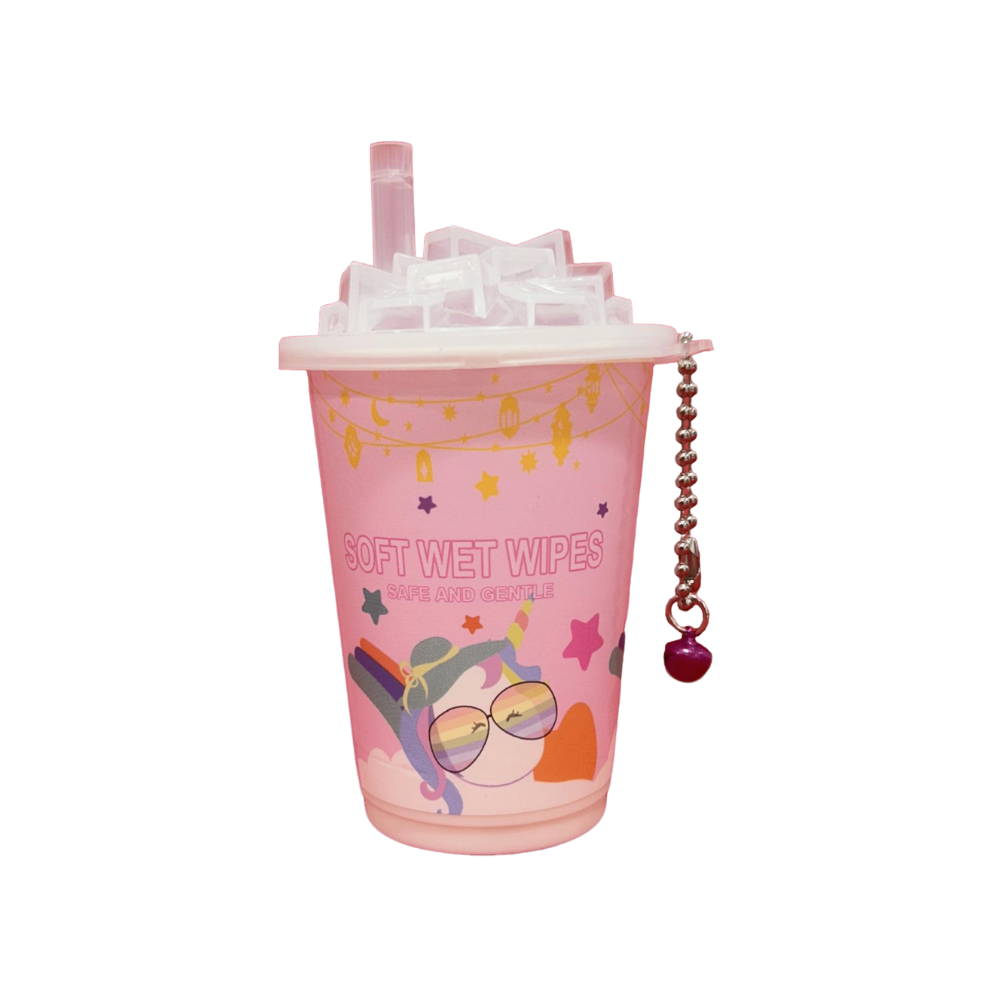 Lata Toallitas Húmedas Unicornio Rosa