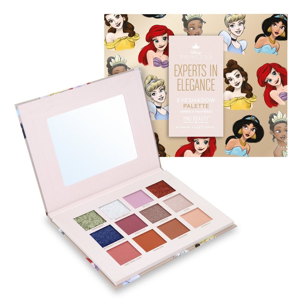 Paleta 12 Sombras de Ojos Princesas Disney Mad Beauty