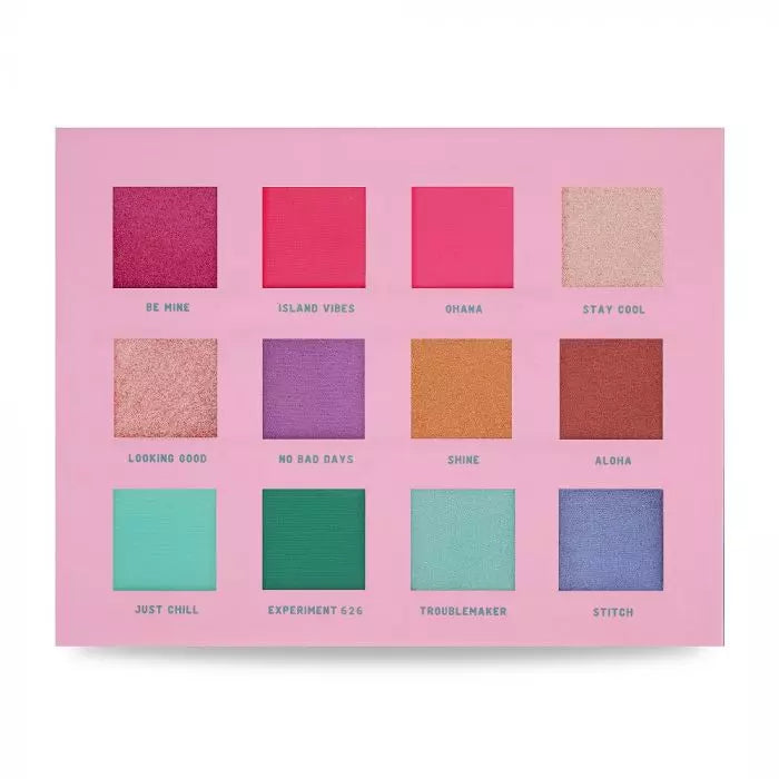 Paleta de sombra de ojos de Disney Lilo y stitch de la marca Mad Beauty