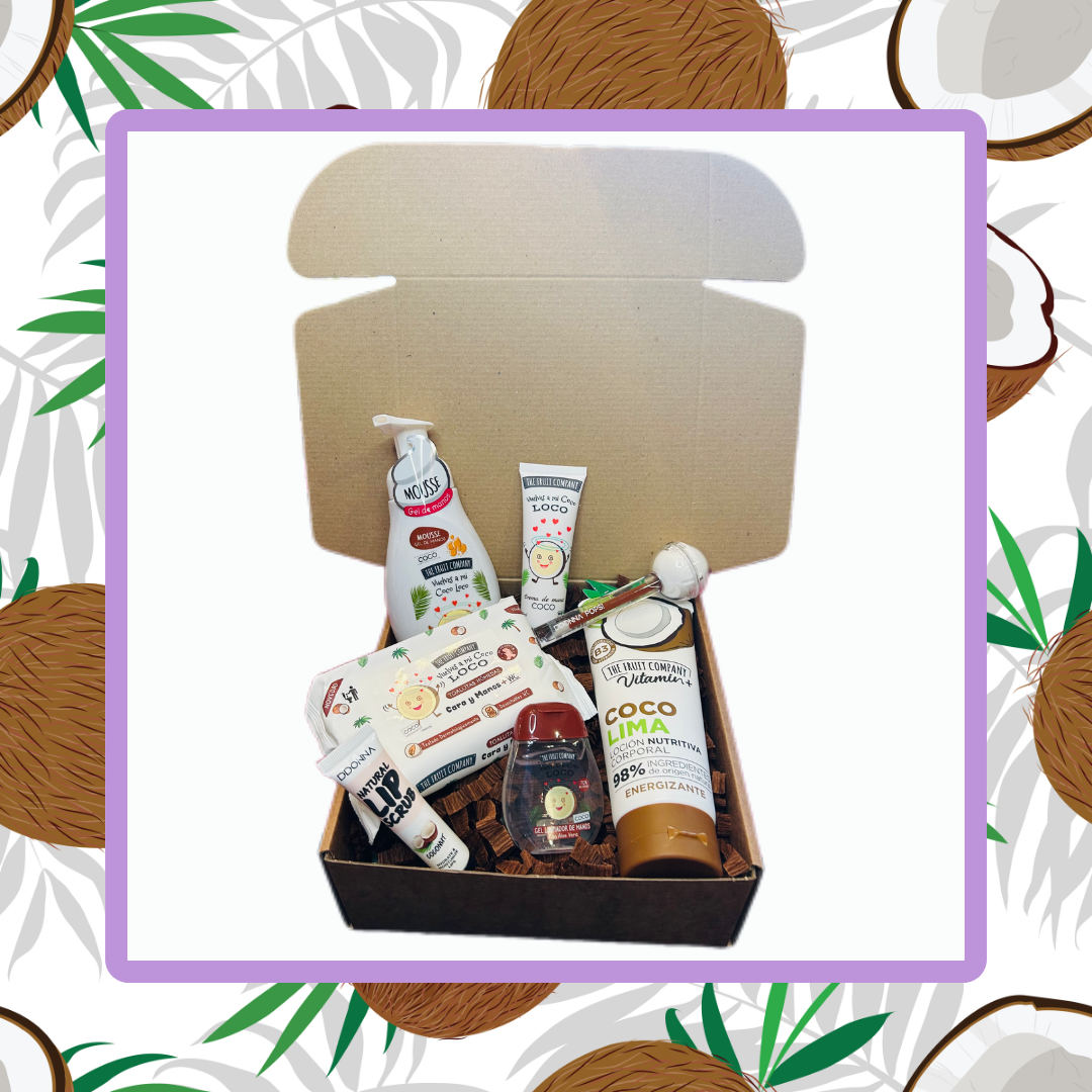 Pack Regalo Mini con productos aroma coco de la marca The Fruit Company