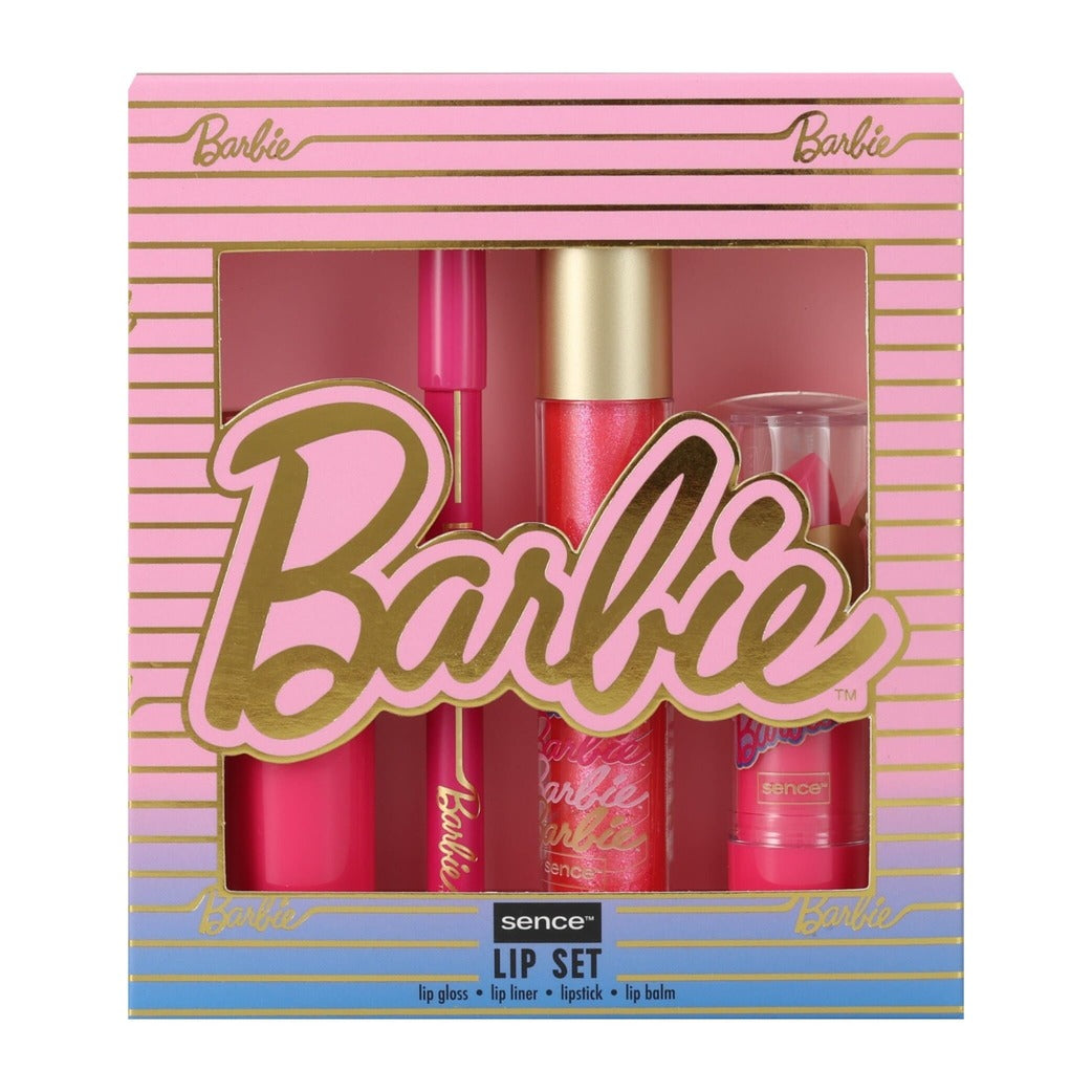 Set de maquillaje de labios de Barbie de la marca Sence