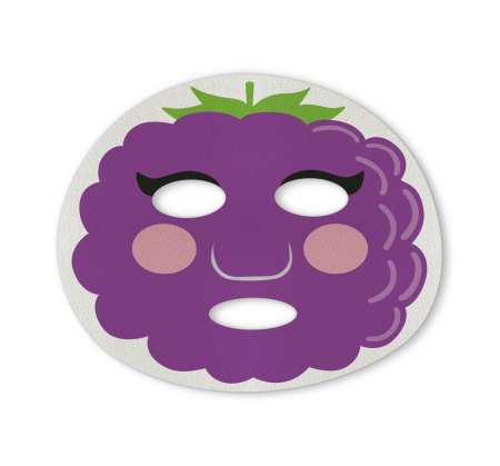Macarilla facial de tela moras revitalizante The Fruit Company
