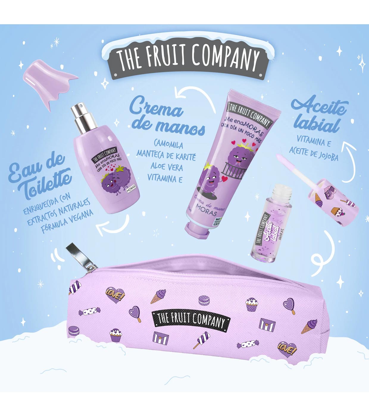 Set de moras de la marca The Fruit Company