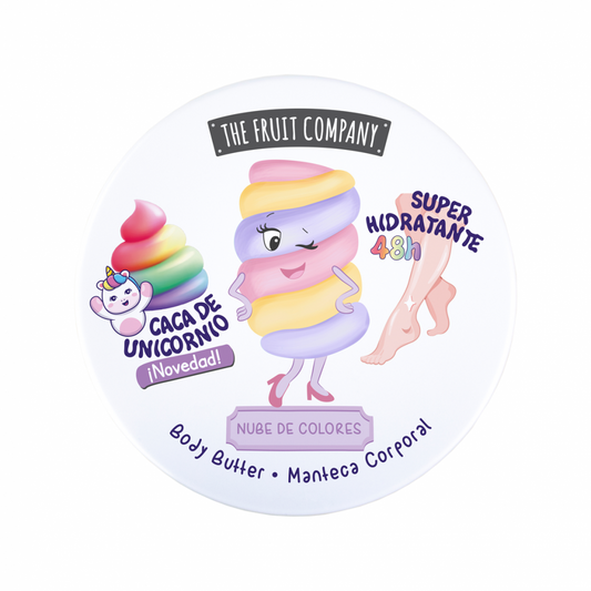 Manteca Corporal Caca de Unicornio de Nube de Colores