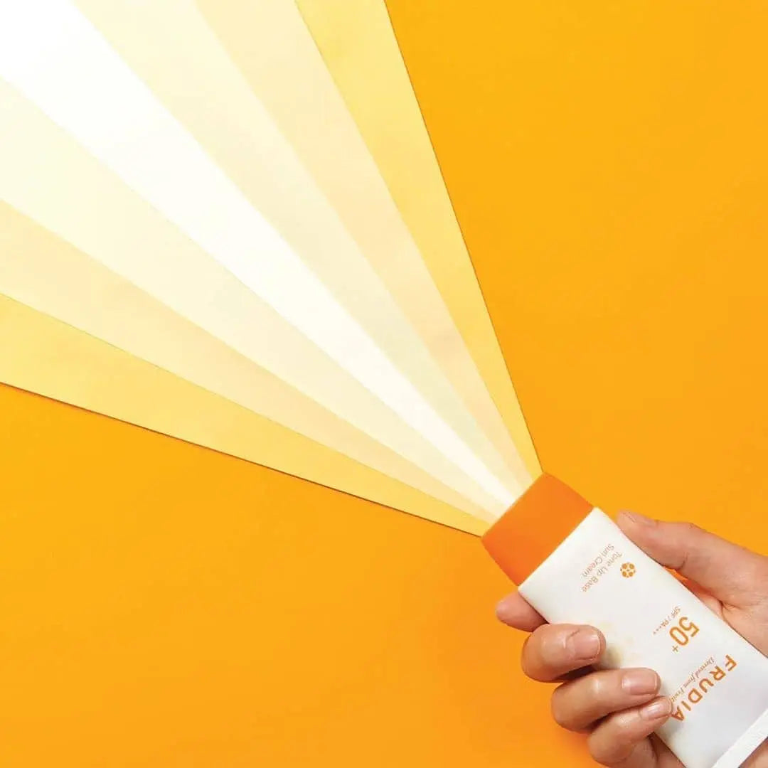 Crema Solar con color protección alta Frudia