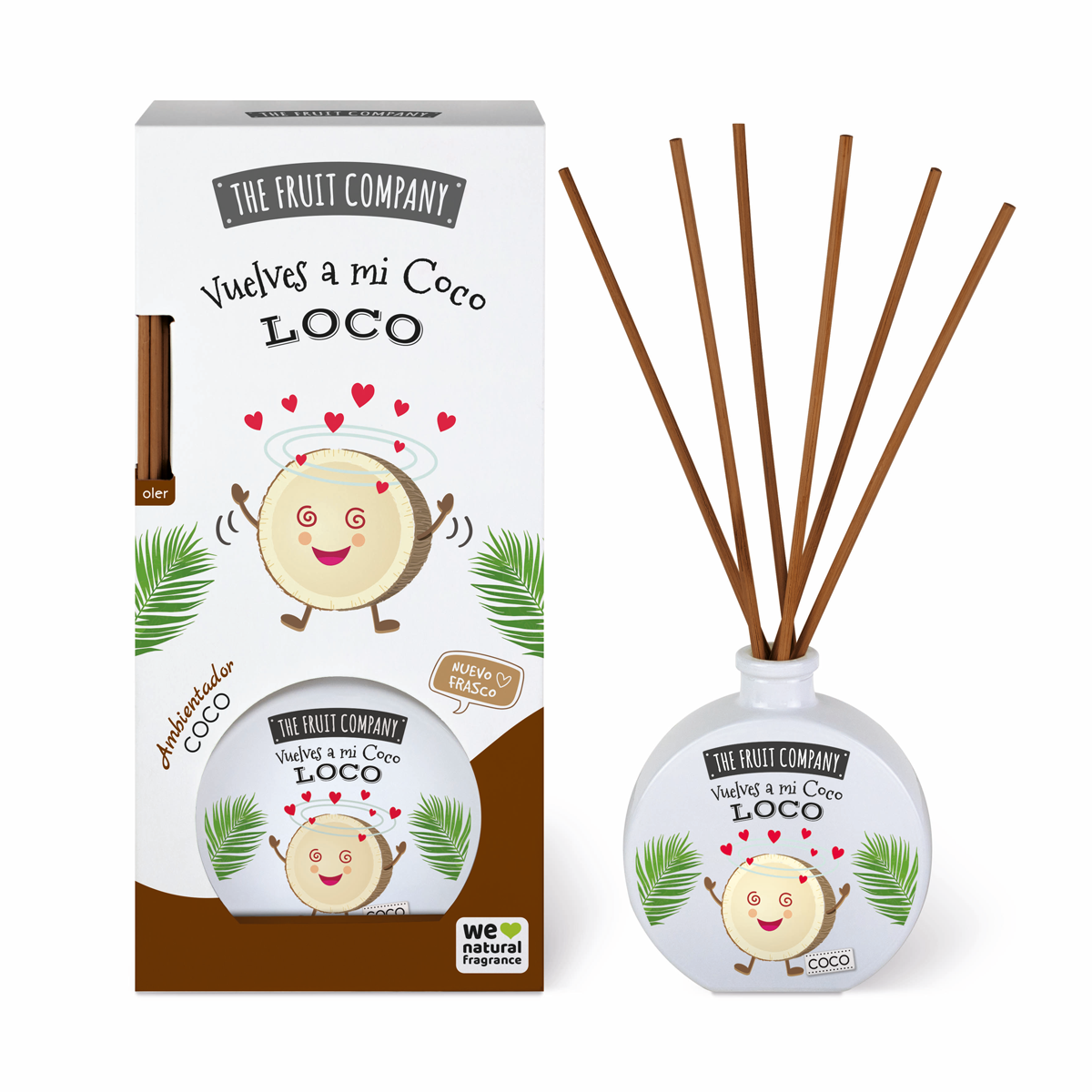 Caja Ambientador Mikado Coco The Fruit Company