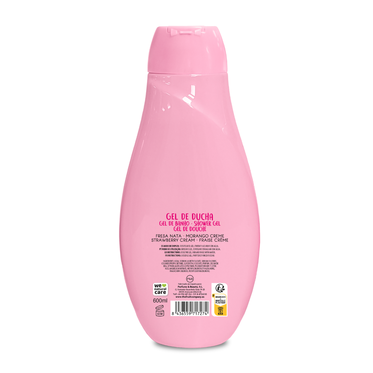 Gel de Baño Fresa Nata 600 ml TFC