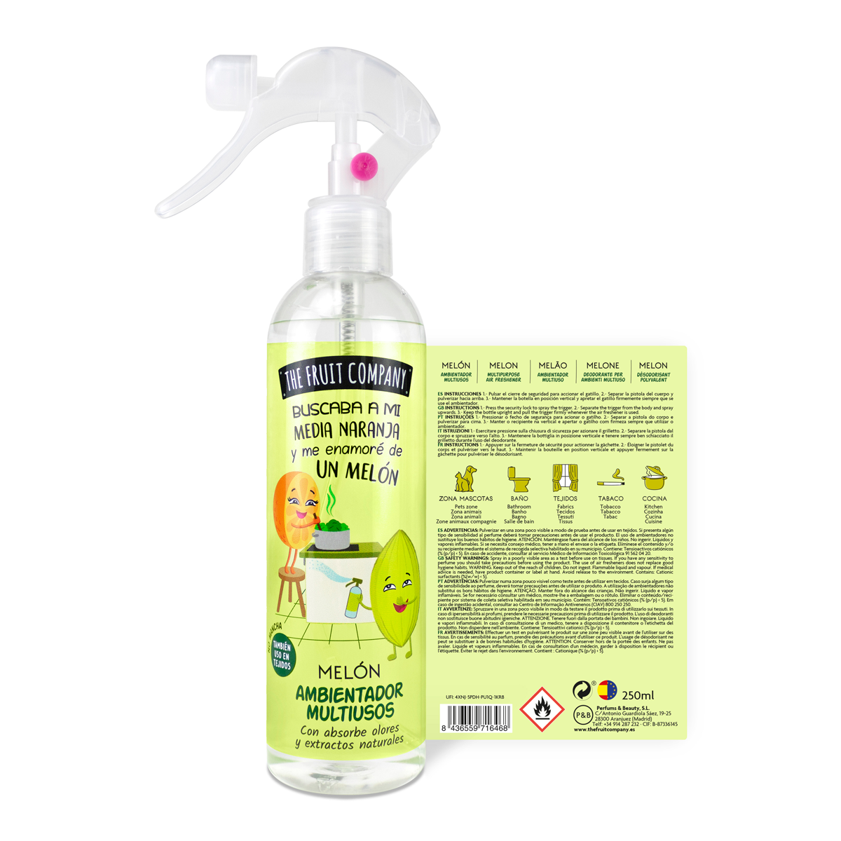 Spray ambientador Melón multiusos