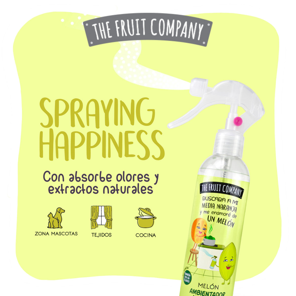 Spray ambientador Melón multiusos