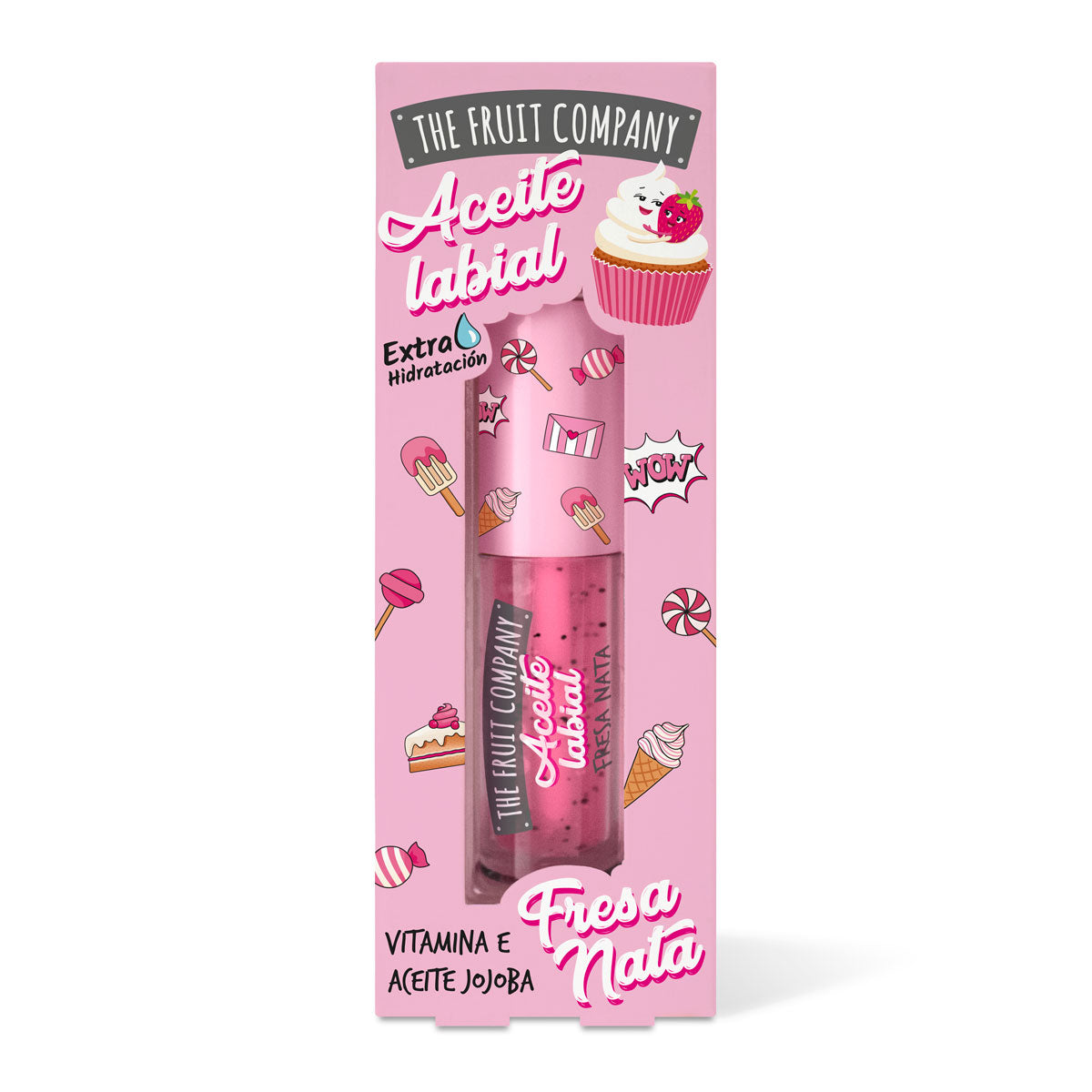 Caja aceite labial fresa nata The Fruit Company