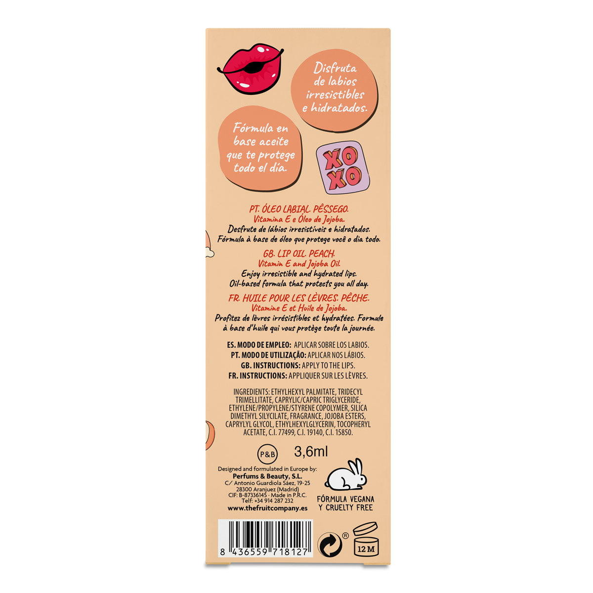 Aceite Labial Melocotón TFC