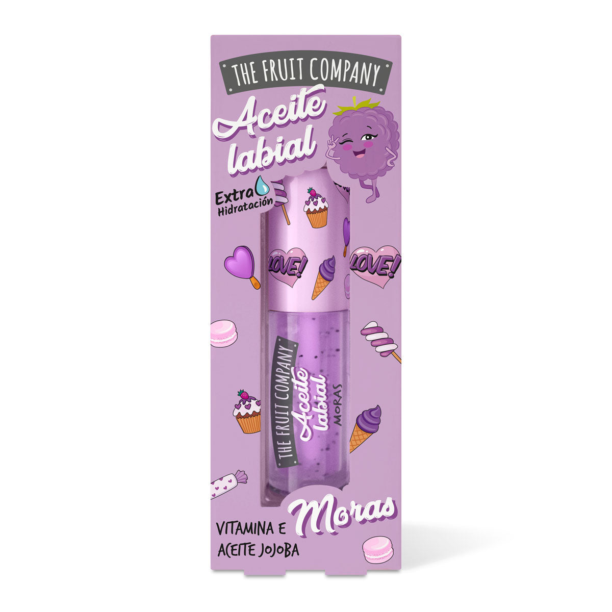 Caja aceite labial moras The Fruit Company