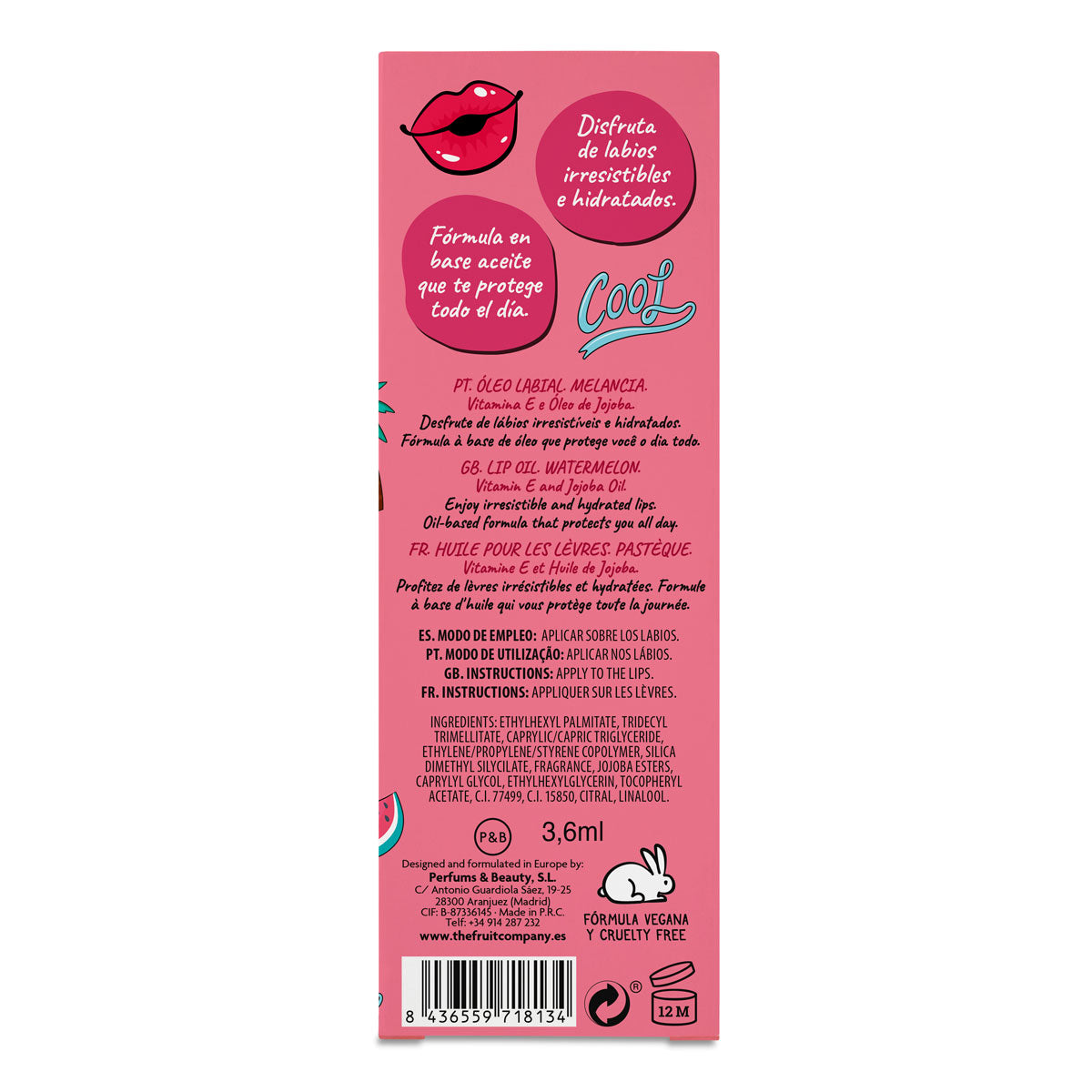 Aceite Labial Sandía TFC