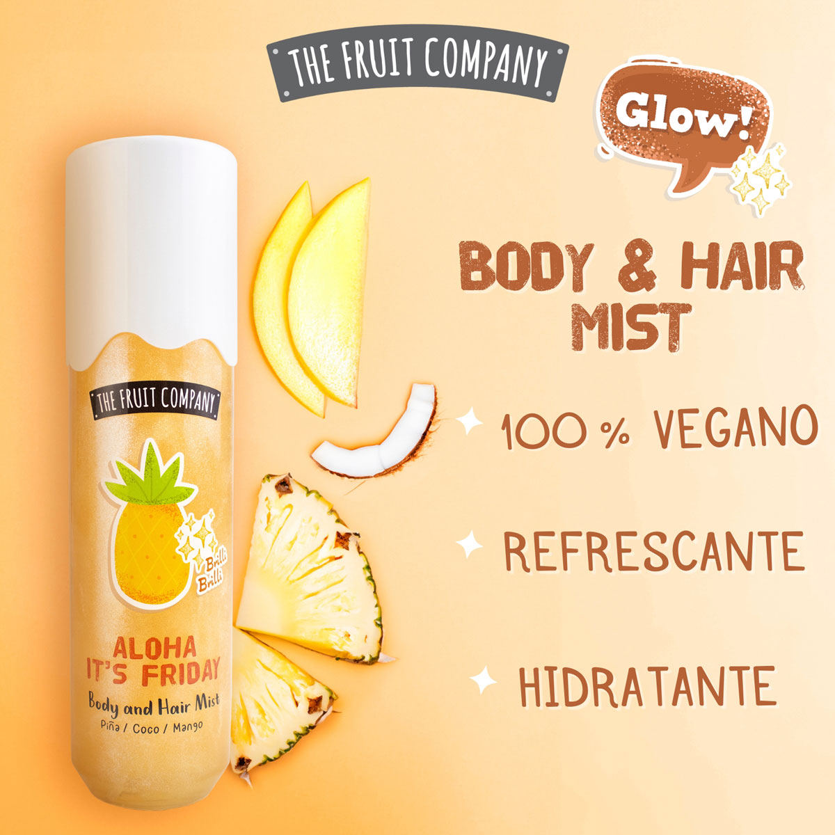 Bruma Cabello y Cuerpo Brilli Brilli "Aloha It's Friday" Piña/Coco/Mango TFC