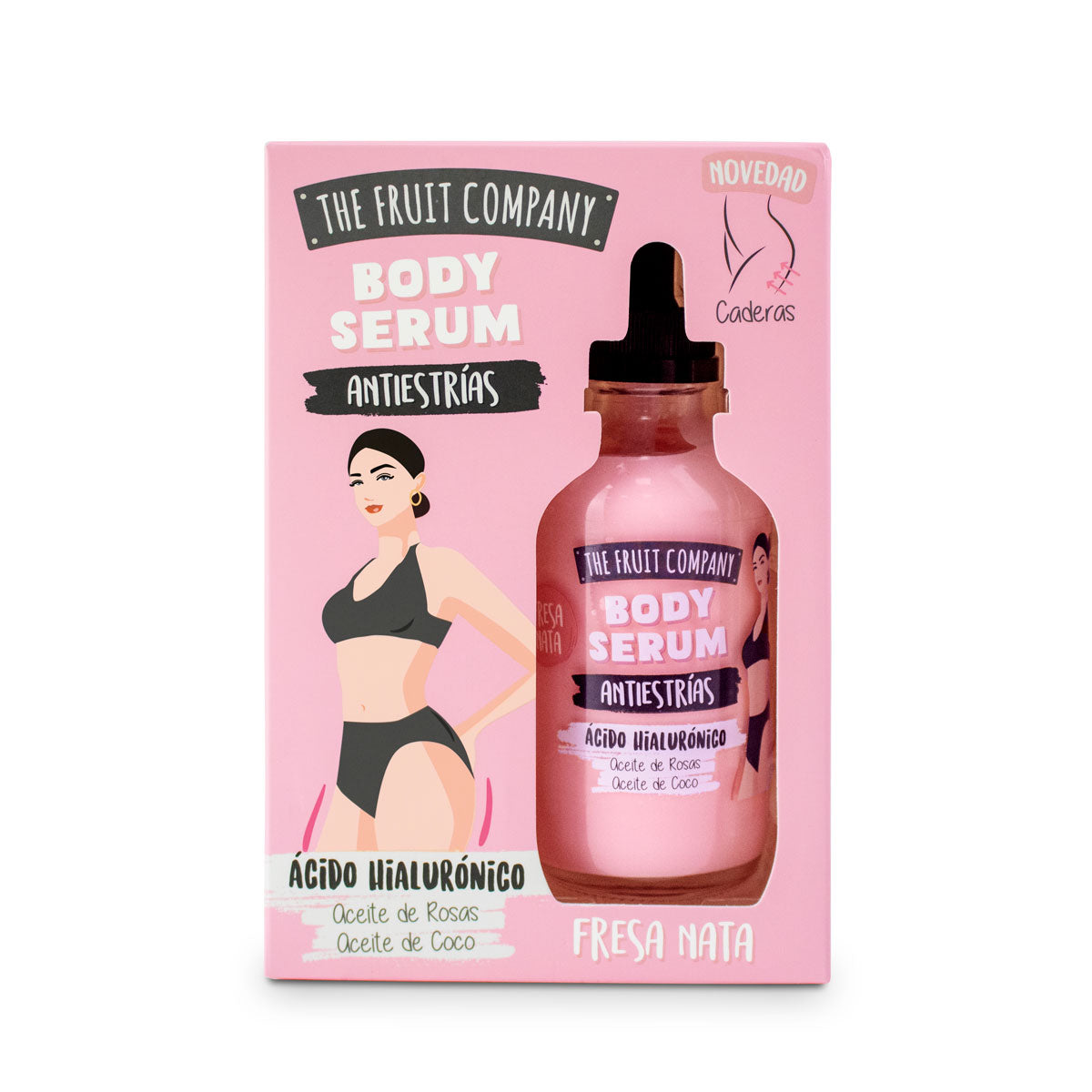 Caja Body Serum Antiestrías Fresa Nata The Fruit Company