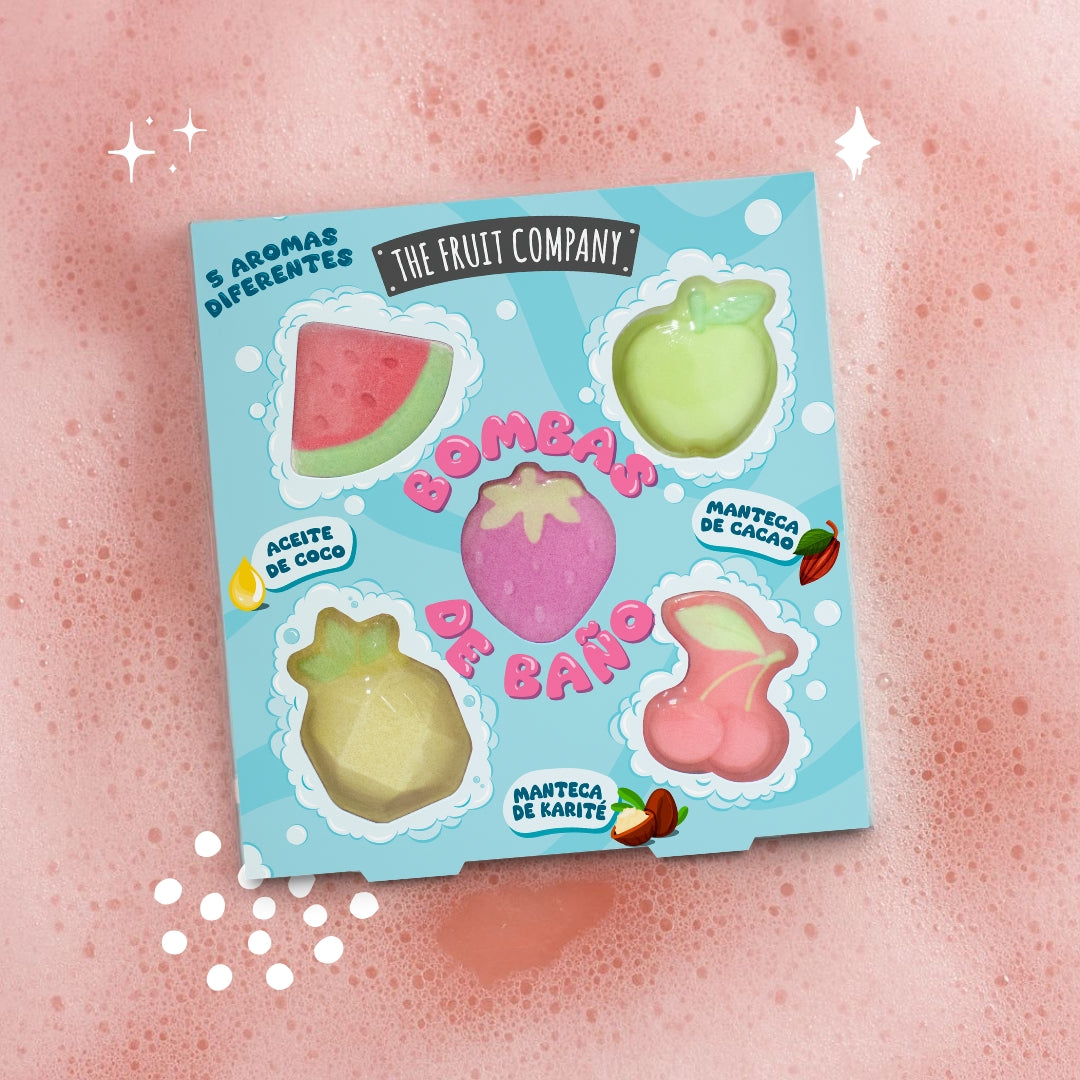 Set de 5 bombas de baño The Fruit Company